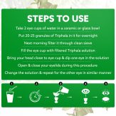 Tansukh Triphala Eye Wash 3 का पैक (प्रत्येक 100 ग्राम) त्रिफला ग्रेन्युल और फ्री प्लास्टिक पारदर्शी आई वॉश कप के साथ - Image 4