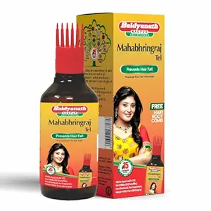 bharingraj hair oil Baidyanath Asli Ayurved Mahabhringraj Tel | आयुर्वेदिक हेयर ऑयल | हेयरफॉल कंट्रोल | 200ml - Image 1