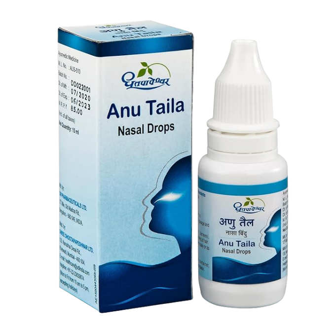 Dhootpapeshwar Anu Tail Dhootapapeshwar Anu Tail | Ayurvedic Nasal Congestion Relief, Reduces Throat Pain & Cough | Fights Cold & Mucus Formation | Pack Of 1 X 15ml - Image 1